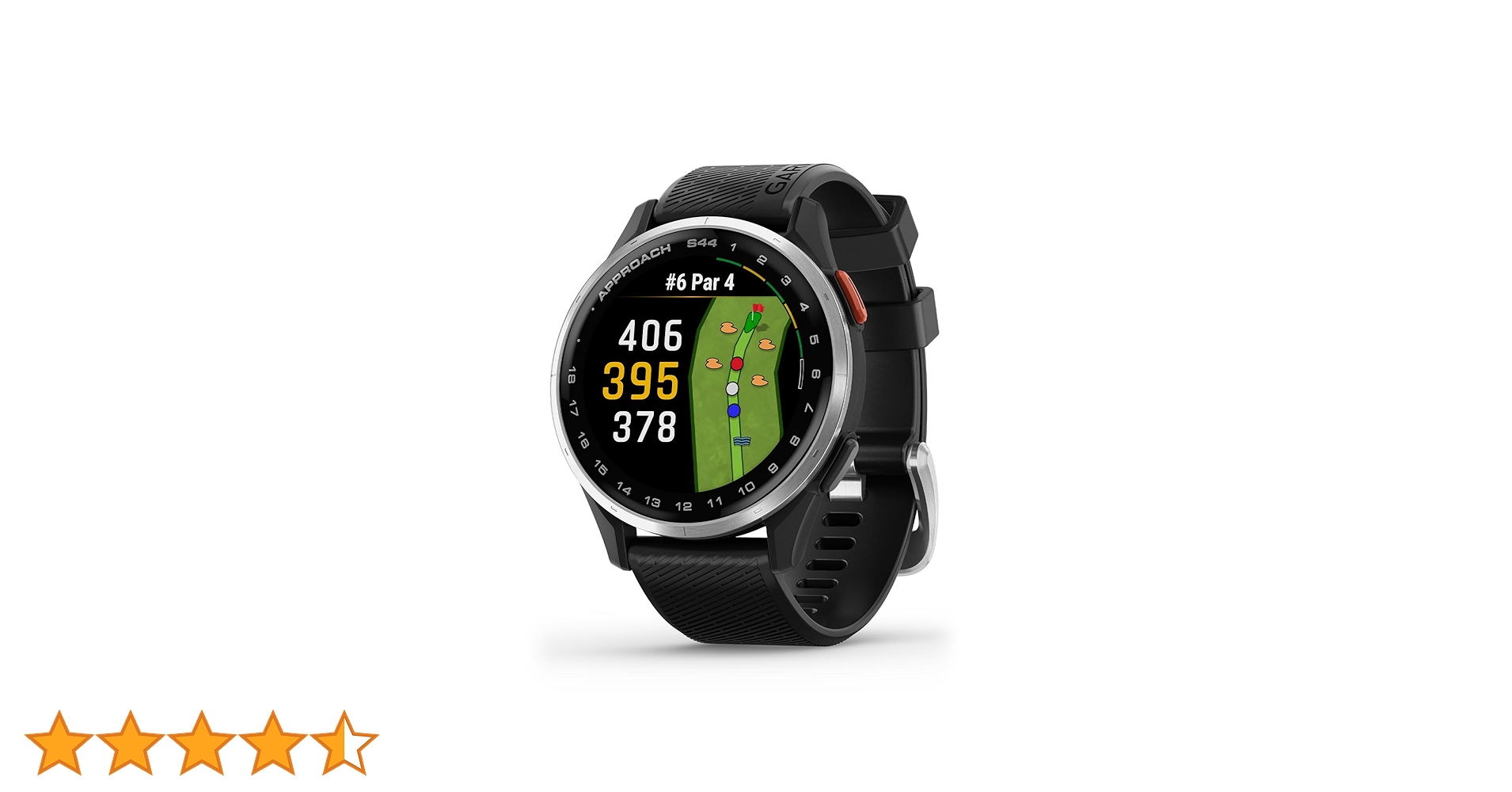Garmin Approach S44, Essential Golf GPS Smartwatch, AMOLED
